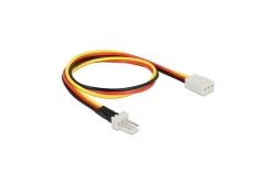 DELOCK Lüfter Stromkabel 3 Pin Stecker zu 3 Pin Buchse 30 cm
