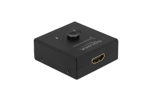 DELOCK HDMI 2 - 1 Umschalter bidirektional 4K 60 Hz kompakt