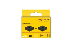 DELOCK HDMI 2 - 1 Umschalter bidirektional 4K 60 Hz kompakt