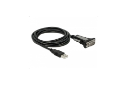 DELOCK Adapter USB 2.0 Typ-A zu 1 x Seriell RS-232 DB9 3 m