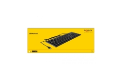 DELOCK USB Tastatur kabelgebunden 1,5 m schwarz (Water-Drop)