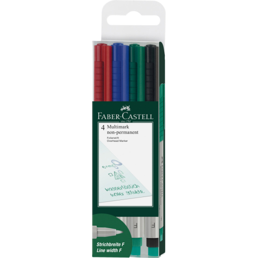 CD-Marker MULTIMARK - non-permanent, F, 4 Farben Etui
