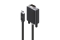 Alogic USB C Adapterkabel Typ C -VGA (D-Sub) M/M 2m, sw