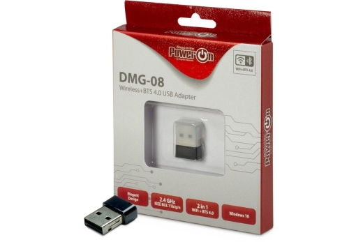 Inter-Tech Wi-Fi 4 USB Adapter DMG-08 WiFi+BTS 4 150Mbps retail