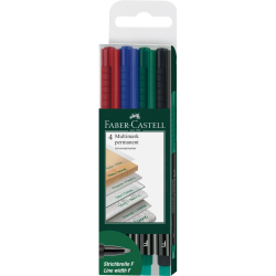 CD-Marker MULTIMARK - permanent, F, 4 Farben Etui