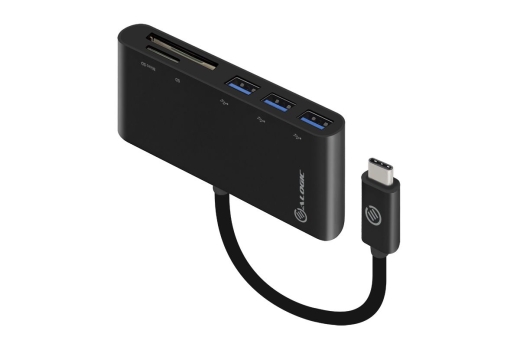 Alogic Adapter USB-C MultiPort Card Reader USB 3.0 schwarz