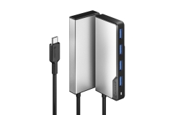 Alogic Adapter USB-C Fusion Swift 4In1 Hub grau