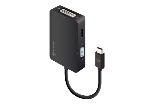 Alogic Adapter USB-C 3In1 -> HDMI VGA schwarz