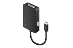 Alogic Adapter USB-C 3In1 -> HDMI VGA schwarz
