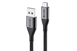 Alogic USB 2.0 Datenkabel Typ C -A M/M 3A 480 Mbps 0,3m, gr