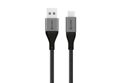 Alogic USB 2.0 Datenkabel Typ C -A M/M 3A 480 Mbps 0,3m, gr
