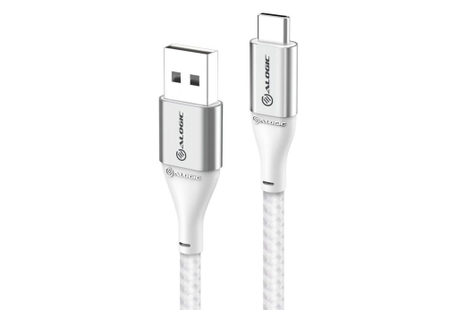 Alogic USB 2.0 Datenkabel Typ C -A M/M 3A 480 Mbps 0,3m, sil