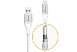 Alogic USB 2.0 Datenkabel Typ C -A M/M 3A 480 Mbps 0,3m, sil