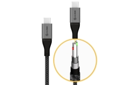 Alogic USB 2.0 Datenkabel Typ C -C M/M 5A 480 Mbps 0,3m, gr