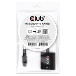Club3D Adapter MiniDisplayport > VGA aktiv St/Bu...
