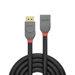 LINDY DisplayPort 1.4 Verlängerungskabel 1m, Anthra...