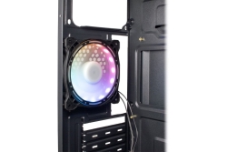 Inter-Tech Gaming-Gehäuse B-02 120mm RGB-Lüfter,LED-Streifen retail