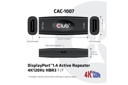 Club3D Repeater DisplayPort 1.4 > DisplayPort 1.4 akt. Bu/Bu retail