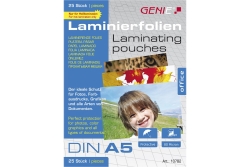 GENIE Laminiertaschen 25 A5 - Folien