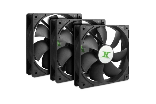 Inter-Tech Lüfter 120*120*25 IPC Fan Set 3xLüfter 120mm schw