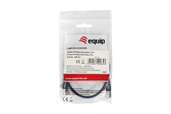 Equip Patchkabel Cat6A SlimFlex F/FTP 0.50m schw.LSZH 2xRJ45 Polybeutel