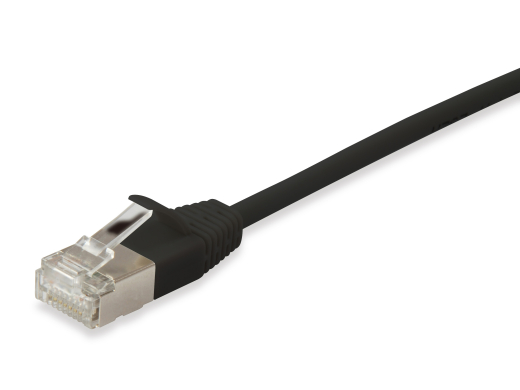 Equip Patchkabel Cat6A SlimFlex F/FTP 5.00m schw.LSZH 2xRJ45 Polybeutel