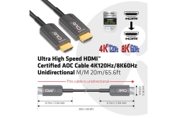 Club3D HDMI-Kabel A -> A 2.1 aktiv opt. 8K60Hz UHD 20 Meter retail