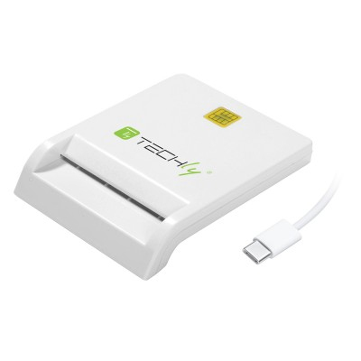 Techly Smart Card USB-CTM Chipkartenleser, USB 2.0, weiß