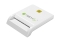 Techly Smart Card USB-CTM Chipkartenleser, USB 2.0, weiß