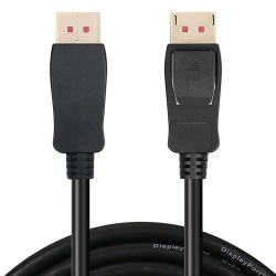 Techly DisplayPort 1.4 Anschlusskabel, St./St., 3m, schwarz