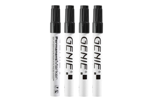 GENIE P-Marker Rund-Spitze Metall schw. 4 Stk.