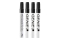 GENIE P-Marker Rund-Spitze Metall schw. 4 Stk.