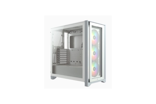 CORSAIR Geh Midi iCUE 4000X RGB (Tempered Glass) White
