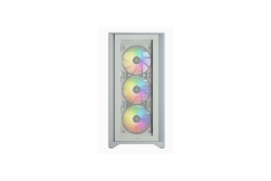 CORSAIR Geh Midi iCUE 4000X RGB (Tempered Glass) White