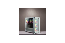 CORSAIR Geh Midi iCUE 4000X RGB (Tempered Glass) White
