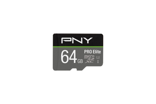 SD MicroSD XC Card 64GB PNY Pro Elite R100MB/s W60MB/s reta