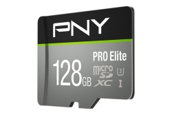 SD MicroSD XC Card 128GB PNY Pro Elite R100MB/s W90MB/s reta