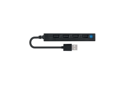 CONCEPTRONIC 4-Port Hub USB-A2.0->4xA2.0 schlank o.Netz. sw