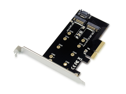 CONCEPTRONIC M.2 4xPCIe3.0 Card M.2 SATA/M.2 NVMe SSD
