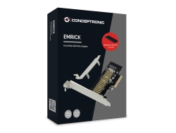 CONCEPTRONIC M.2 4xPCIe3.0 Card M.2 NVMe +Kühlkörper