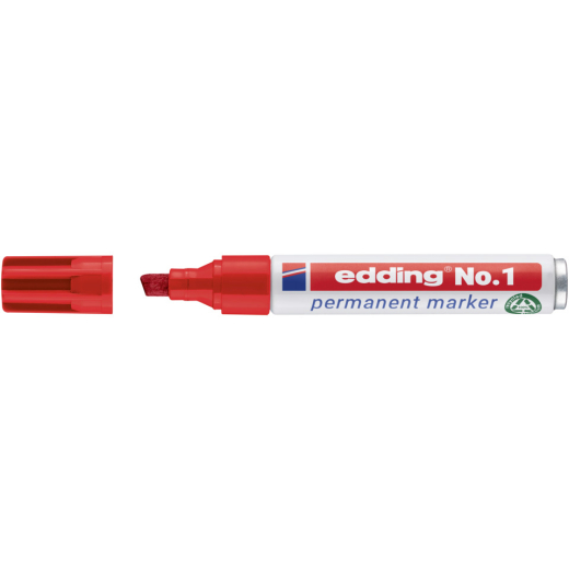No.1 Permanentmarker - nachfüllbar, 1 - 5 mm, rot