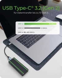 IcyBox Externes Type-C Gehäuse für M.2 NVMe SSD...