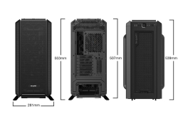 be quiet! Geh Silent Base 802 Schwarz Window
