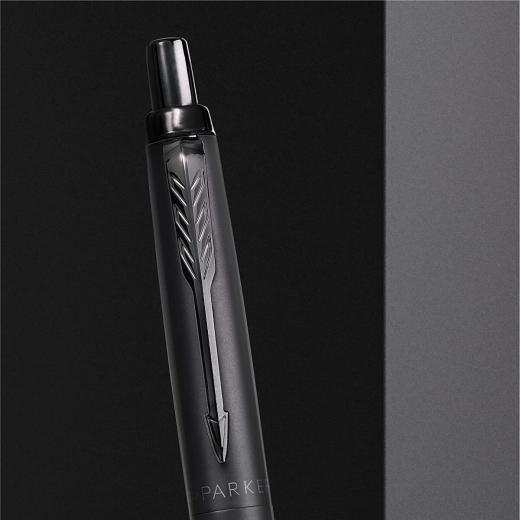 Parker 2122753 Jotter XL Kugelschreiber | Monochrome Mattschwarz | mittlere Stiftspitze | blaue Tinte | Geschenkbox