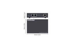 INTELLINET 2-Port Gigabit Ultra PoE-Extender 60W um 100m