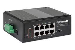INTELLINET 8-Port PoE+ Gigabit Switch mit PoE-Passthrough