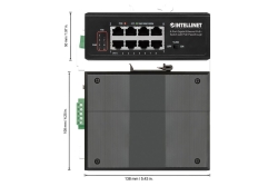 INTELLINET 8-Port PoE+ Gigabit Switch mit PoE-Passthrough