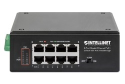 INTELLINET 8-Port PoE+ Gigabit Switch mit PoE-Passthrough