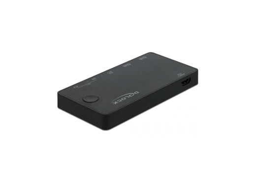 DELOCK Switch KVM HDMI / USB-C 4k 60Hz USB2.0