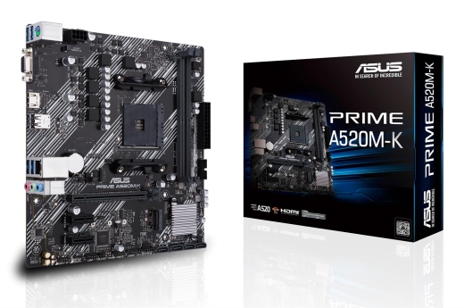 ASUS PRIME A520M-K (AMD,AM4,DDR4,mATX)